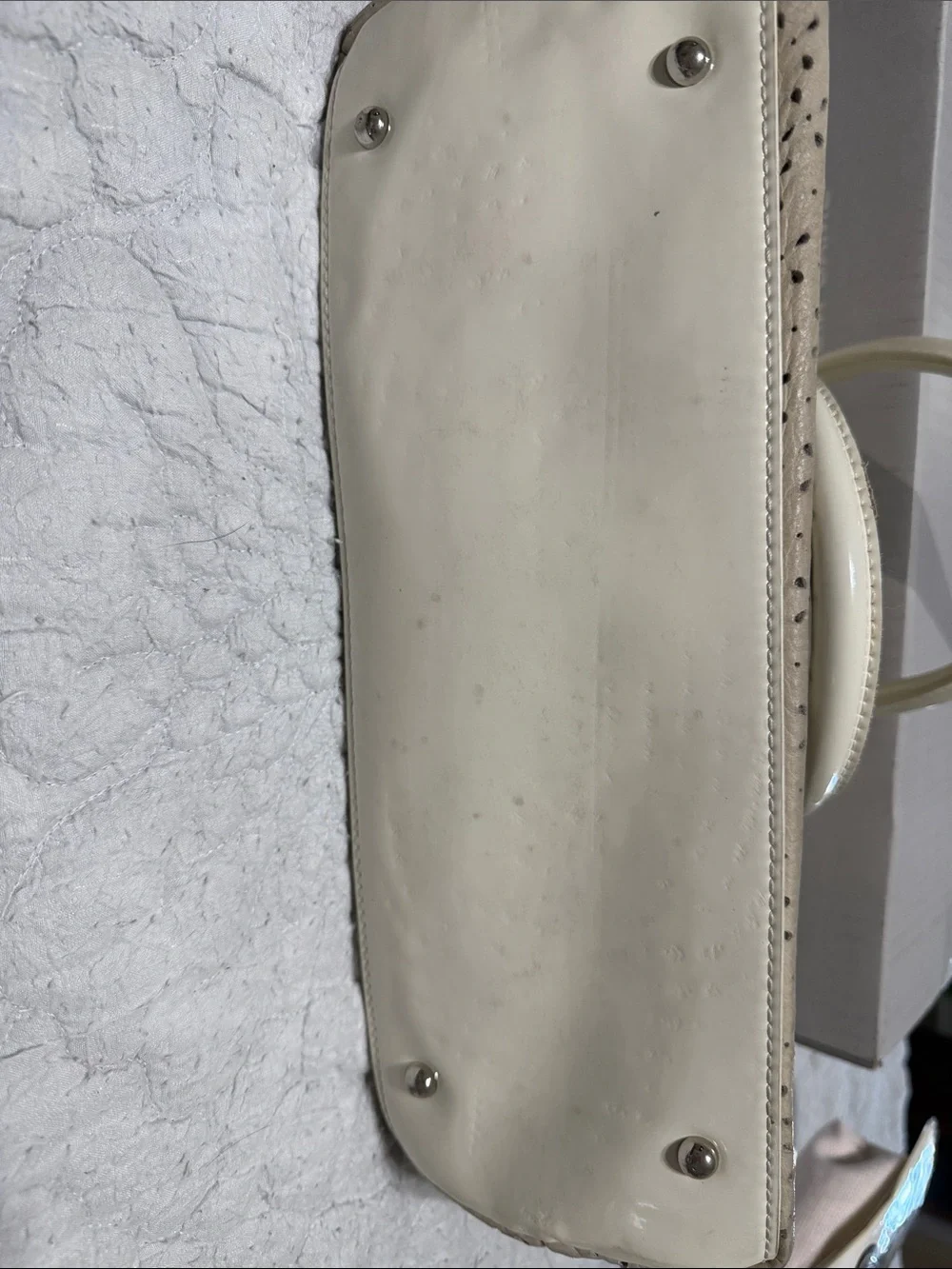 Brooks Brothers Cream Tassel Top-Handle Women's Satchel